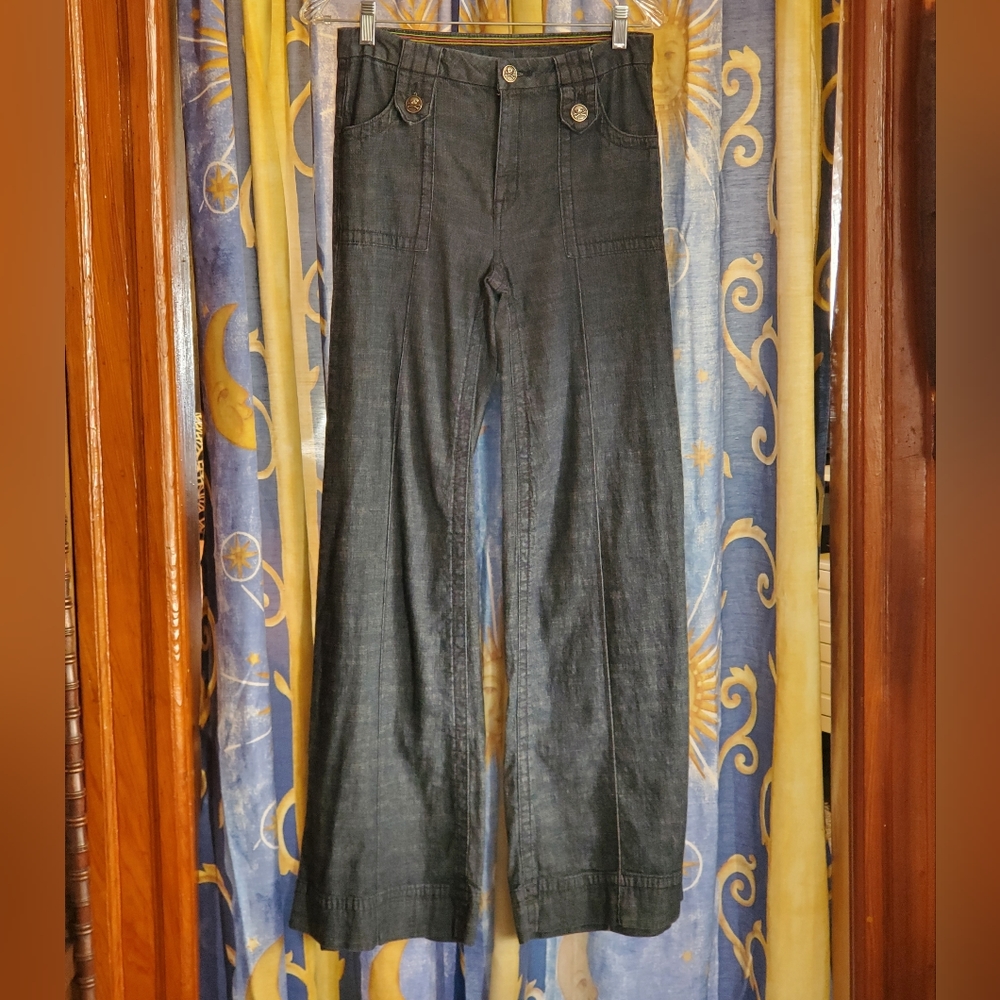 YNQ High-Waisted Skull Botton Jeans Juniors Size 5